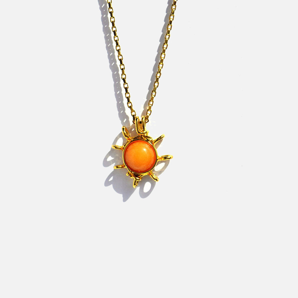 Sun Flower Stone Pendant🔥