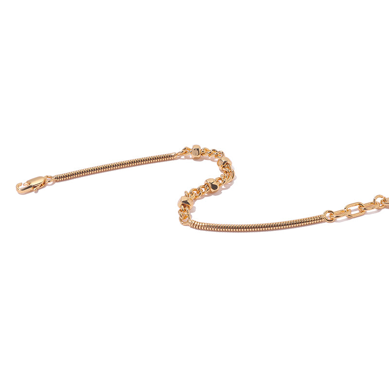 Hex Snake Chain Link Bracelet